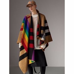 AUTH Burberry Rainbow Poncho - FITS ALL SIZES